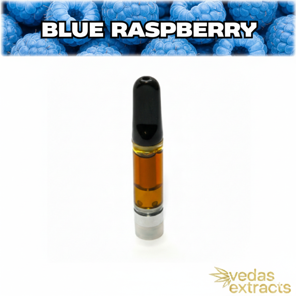 BLUERASPCART Vedas - Blue Raspberry Vape Cartridge 1000mg - Image 1