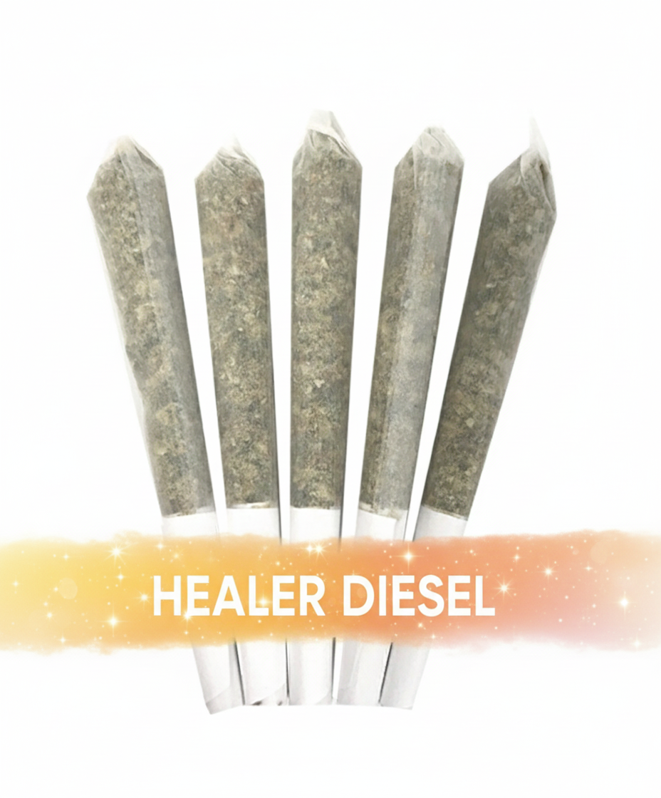 NEWHEALER Pre-Rolled Healer Diesel (0.5g) - 5 PACK - Image 1