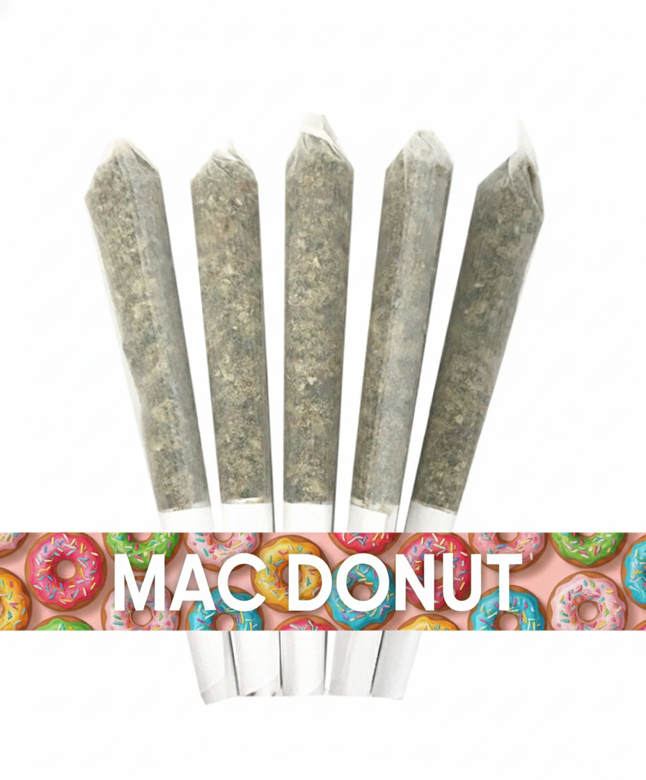 NEWMAC Pre-Rolled Mac Dount (0.5g) - 5 PACK - Image 1
