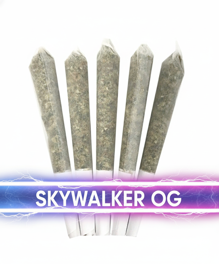 NEWSKY Pre-Rolled Skywalker OG (0.5g) - 5 PACK - Image 1